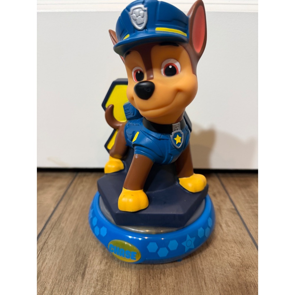Nickelodeon Paw Patrol Chase Night Light Blue Police Dog Bedside Lamp 18785